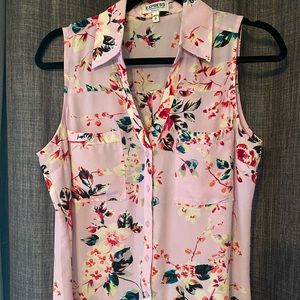 Express portofino sleeveless blouse